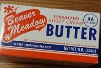 Mängden socker i Unsalted sweet cream butter