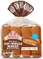 Mängden socker i Whole Grains 100% Whole Wheat Hot Dog Buns