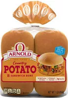 Mängden socker i Potato Hamburger Buns