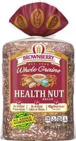 Mängden socker i Whole grains health nut bread