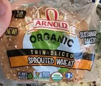 Mängden socker i Organic Thin-Sliced Sprouted Wheat Bread