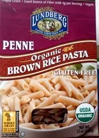 Mängden socker i Penne organic brown rice pasta