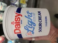 Mängden socker i Light sour cream, light