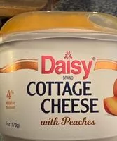 Mängden socker i Cottage Cheese with peaches