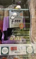 Mängden socker i Food for life, gluten free bread, raisin pecan
