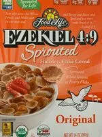 Mängden socker i Food for life, ezekiel 4:9, original sprouted flourless flake cereal