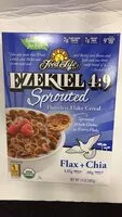 Mängden socker i Ezekiel 4:9, Flax + Chia Sprouted Flourless Flake Cereal