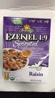 Mängden socker i Ezekiel 4:9, Raisin Sprouted Flourless Flake Cereal