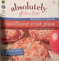 Mängden socker i Cauliflower crust pizza