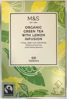 Mängden socker i Organic Green tea with lemon