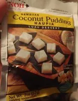 Mängden socker i Coconut Pudding (Haupia)
