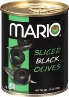 Mängden socker i Sliced Black Olives
