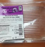 Mängden socker i Delicias de pavo