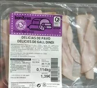 Mängden socker i Delicias de Pavo