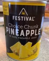 Mängden socker i Choice chunk pineapple