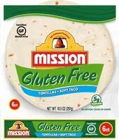 Mängden socker i Gluten free soft taco tortillas