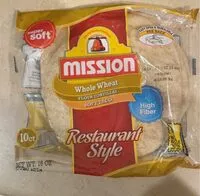 Mängden socker i whole wheat tortilla