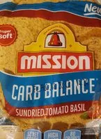 Mängden socker i Mission carb balance sundries tomato basil