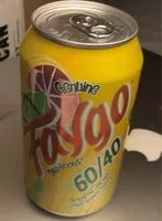 Mängden socker i Soda 60/40 pamplemousse citron