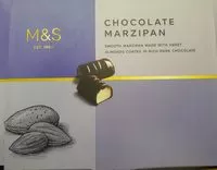 Mängden socker i chocolate Marzipan
