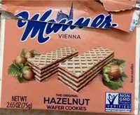 Mängden socker i Manner Hazelnut Wafer Cookies