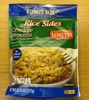 Mängden socker i Cheddar broccoli flavored gourmet side rice