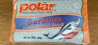 Mängden socker i Sardines in hot tomato sauce