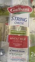 Mängden socker i Mozzarella String Cheese