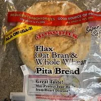 Mängden socker i Joseph's flax oat bran & whole wheat pita bread