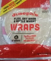 Mängden socker i Joseph's Flax, Oat Bran & Whole Wheat Wraps