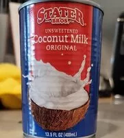 Mängden socker i Unsweetened coconut milk