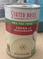 Mängden socker i Cream of mushroom condensed soup