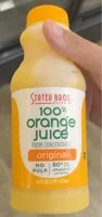 Mängden socker i Stater Bros 100% Orange Juice