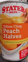 Mängden socker i Yellow cling peach halves
