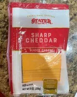 Mängden socker i Sharp cheddar sliced cheese