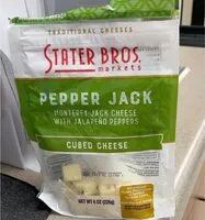 Mängden socker i Pepper jack cubed cheese