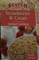 Mängden socker i Strawberry & cream instant oatmeal
