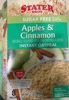 Mängden socker i Apple cinnamon instant oatmeal