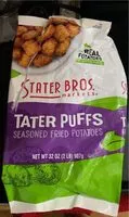 Mängden socker i Tater puffs seasoned fried potatoes
