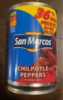 Mängden socker i Chipotle peppers in adobo sauce