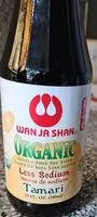 Mängden socker i Organic less sodium tamari sauce