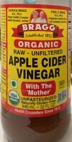 Mängden socker i Organic raw apple cider vinegar