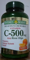 Mängden socker i Delicious chewable vitamin C-500mg with rose hips
