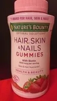 Mängden socker i Nature's Bounty Hair Skin and Nails, 230 Gummies
