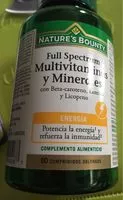 Mängden socker i Multivitamines et mineraux