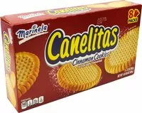 Mängden socker i Canelita en caja cinnamon cookies box