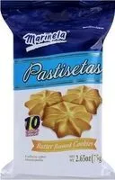 Mängden socker i Pastisetas butter flavored cookies