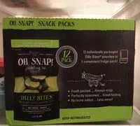 Mängden socker i Fresh dill pickle snacking cuts