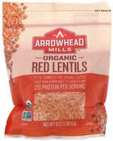 Mängden socker i Organic red lentils