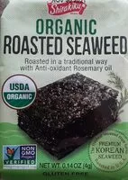 Mängden socker i Organic Roasted Seaweed